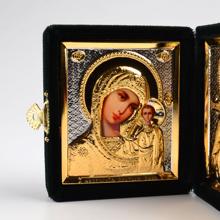 Our Savior and Virgin of Kazan Diptych