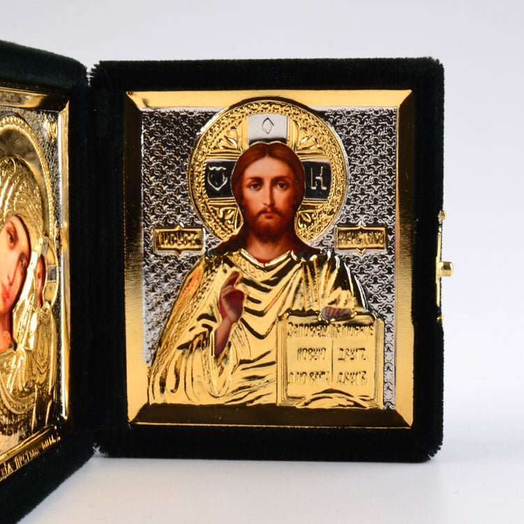 Our Savior and Virgin of Kazan Diptych