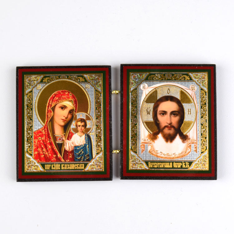 Jesus & Virgin Of Kazan Travel Icon