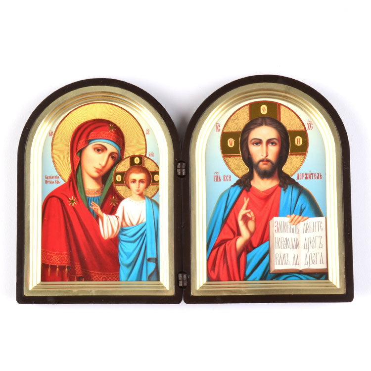 Jesus Christ & Kazan Mother Of God Diptych