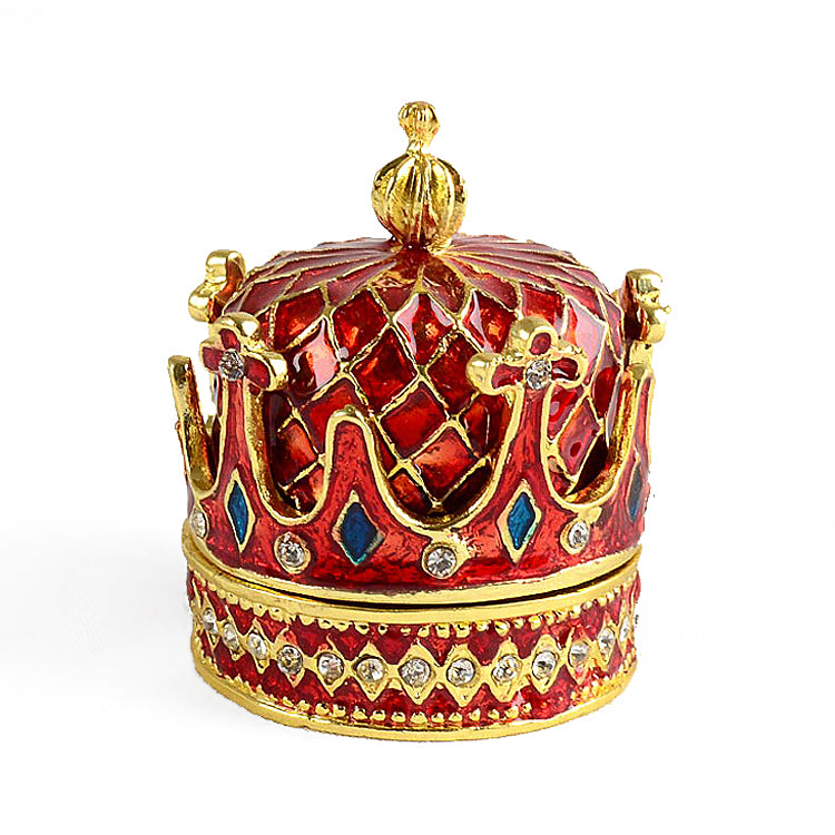Royal Red Crown Trinket Box