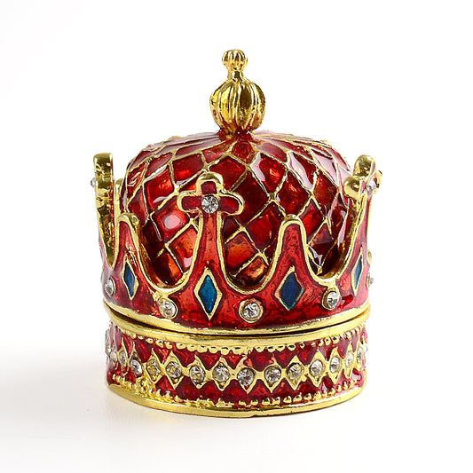 Royal Red Crown Trinket Box