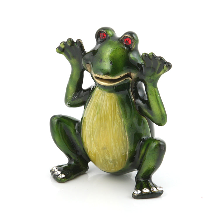 Funny Frog Trinket Box