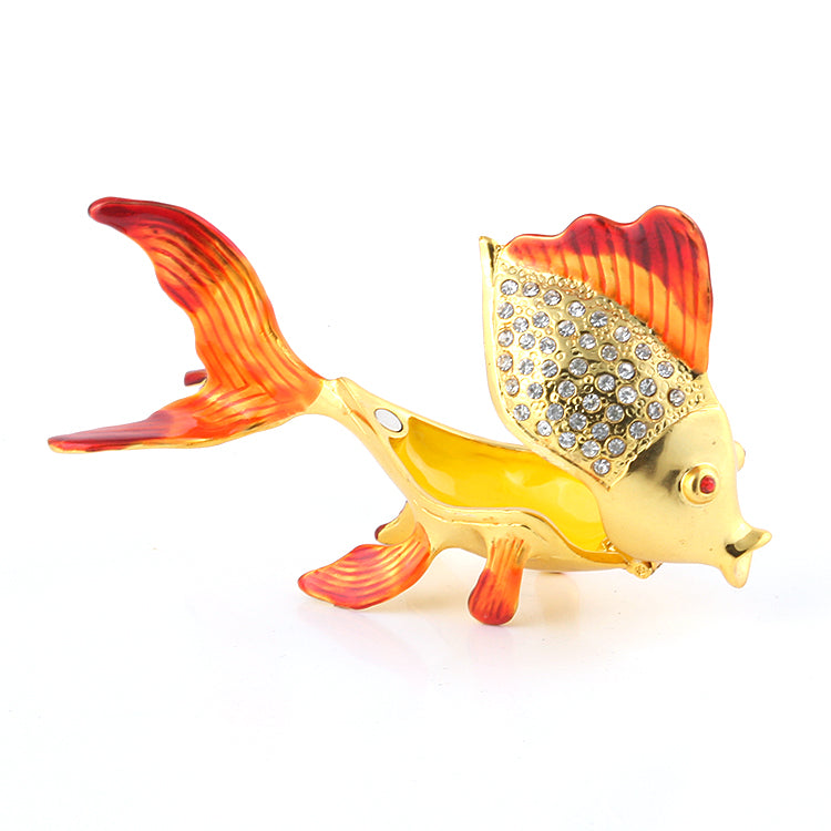 Lucky Golden Fish Trinket Box