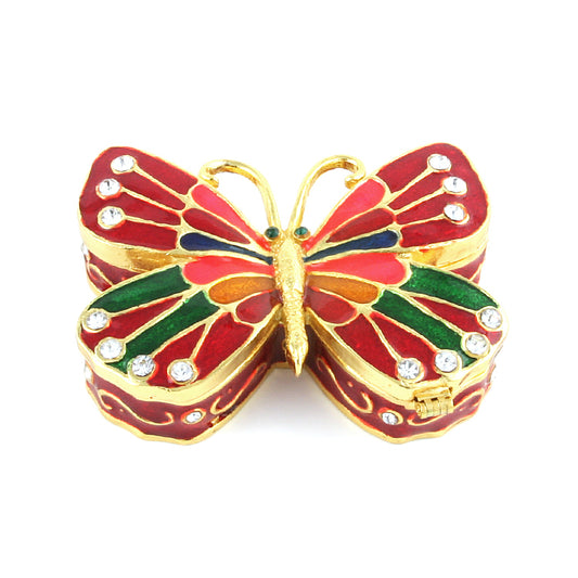 Red Butterfly Keepsake Box