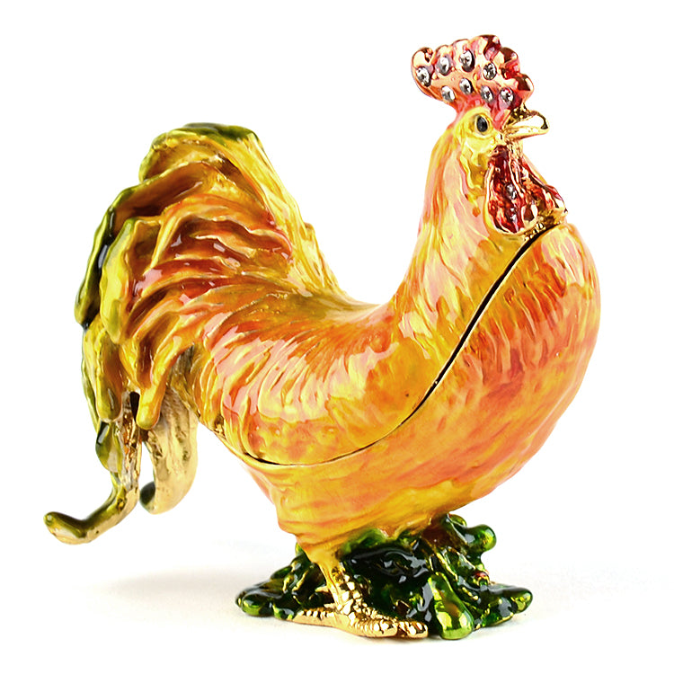 Golden Rooster Trinket Box