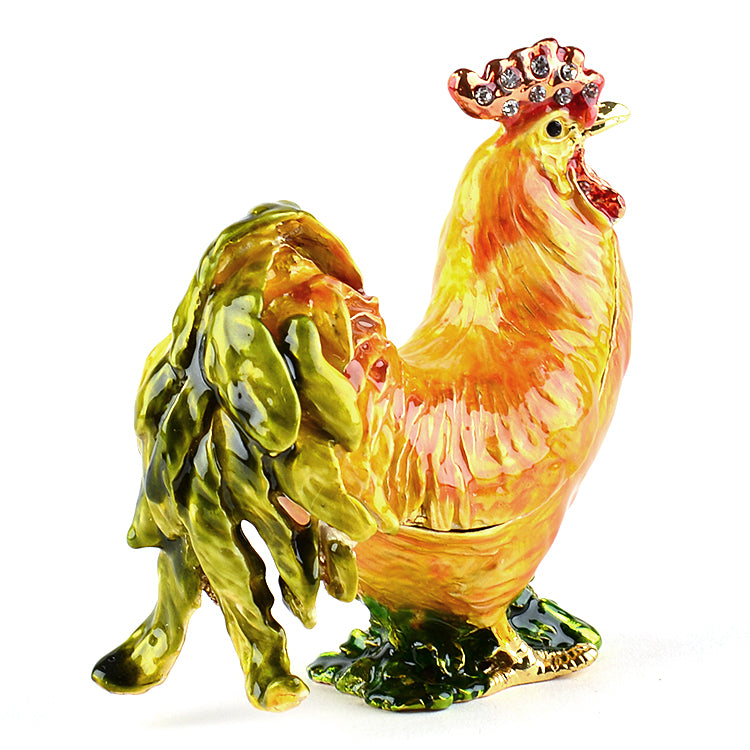 Golden Rooster Trinket Box