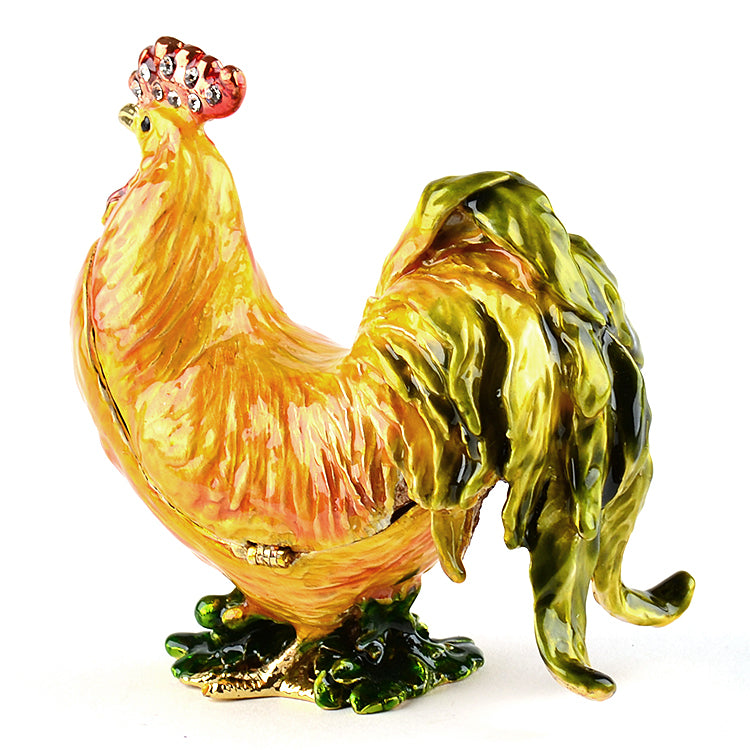 Golden Rooster Trinket Box
