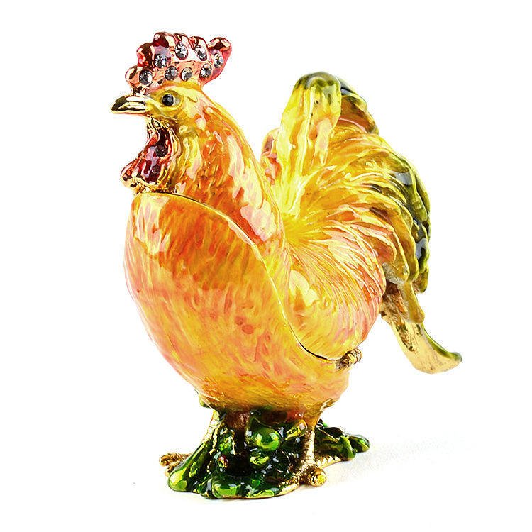 Golden Rooster Trinket Box