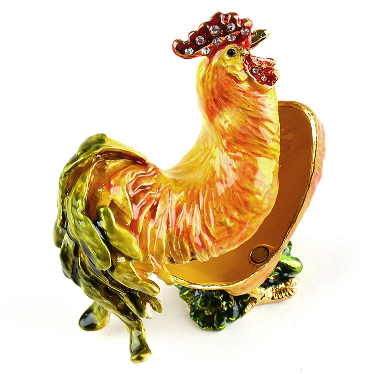 Golden Rooster Trinket Box