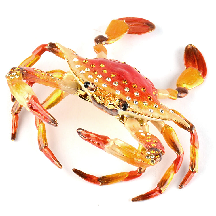 Articulated Red Crab Trinket Box