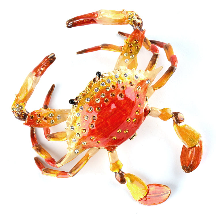Articulated Red Crab Trinket Box