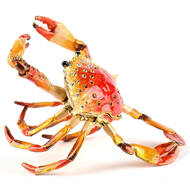 Articulated Red Crab Trinket Box