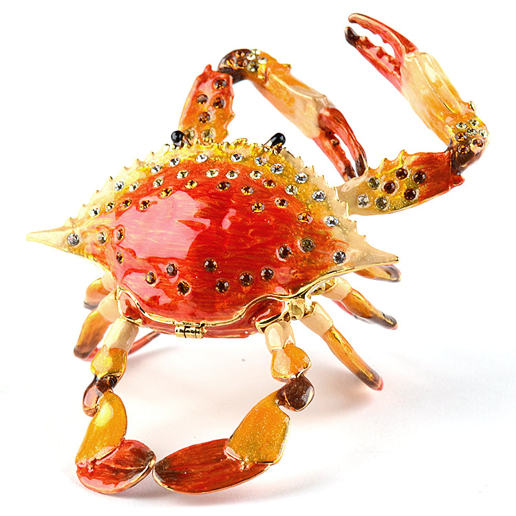 Articulated Red Crab Trinket Box