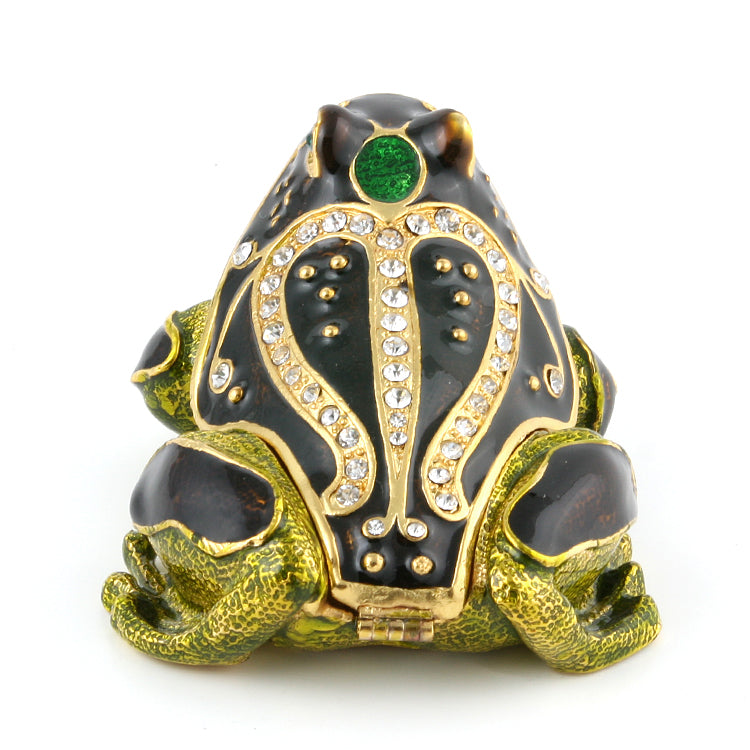 Sitting Frog Trinket Box