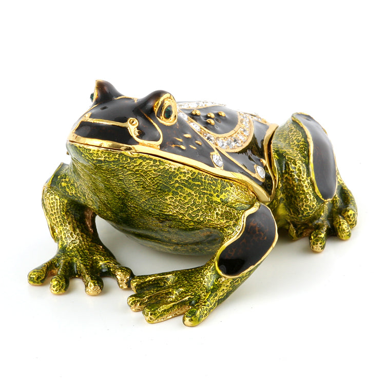 Sitting Frog Trinket Box