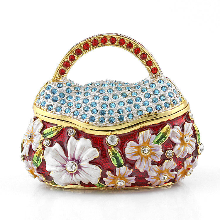 Large Jewelled Purse Keepsake Box