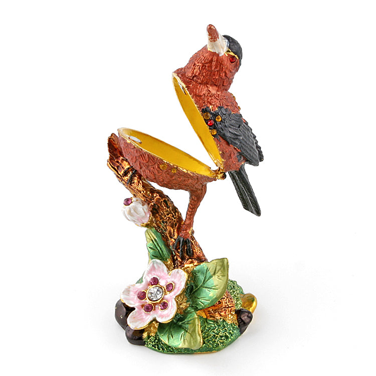 Red Robin Bird on Branch Keepsake Box – The Russian Store
