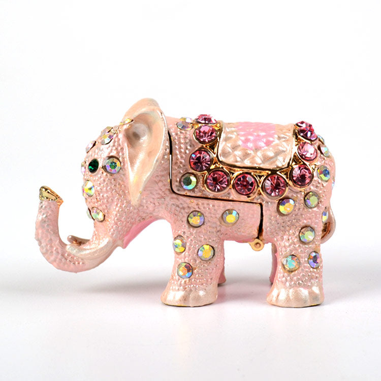 Small Pink Elephant Keepsake Box