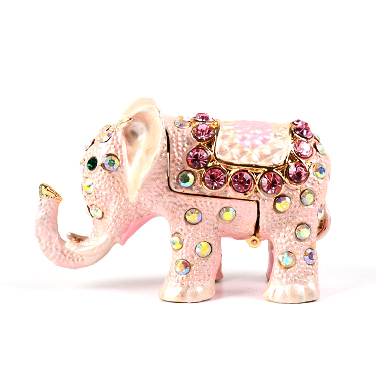Small Pink Elephant Keepsake Box