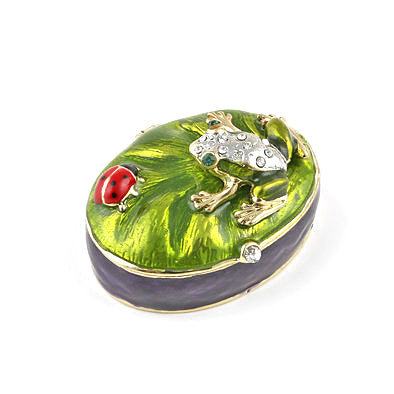 Frog and Ladybug Trinket Box