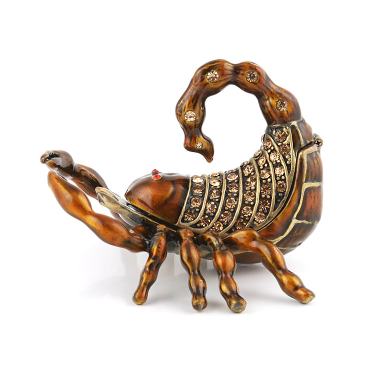 Brown Scorpion Trinket Box