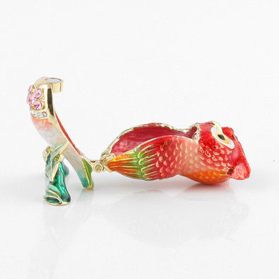 Red Owl Trinket Box