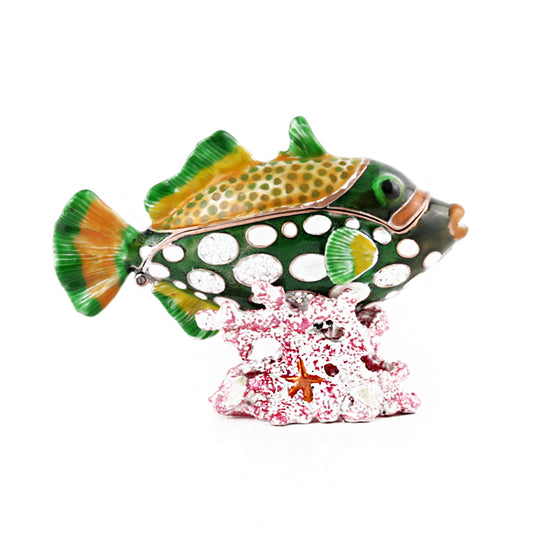 Fish Hiding in Coral Trinket Box