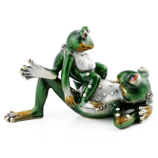 Relaxing Frog Family Trinket Boxes