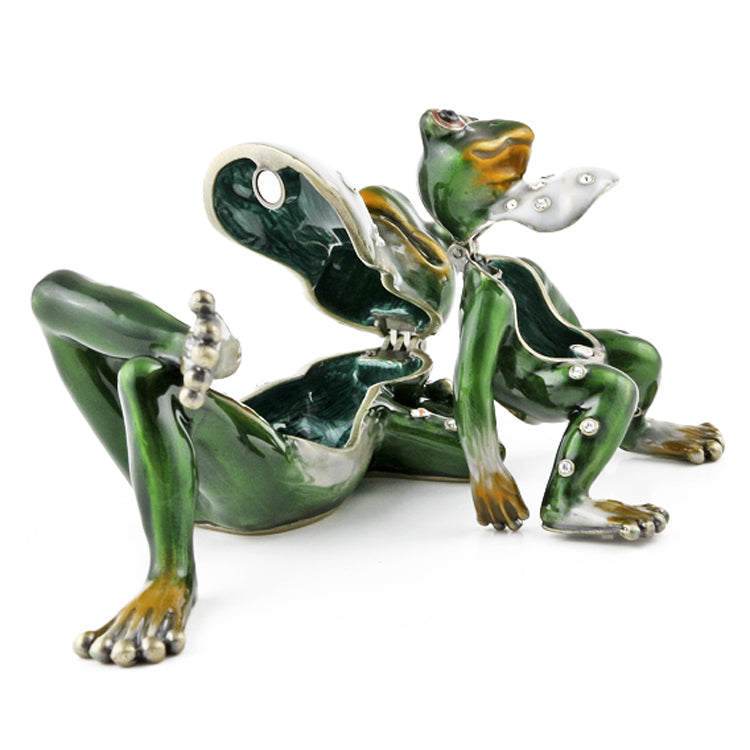Relaxing Frog Family Trinket Boxes