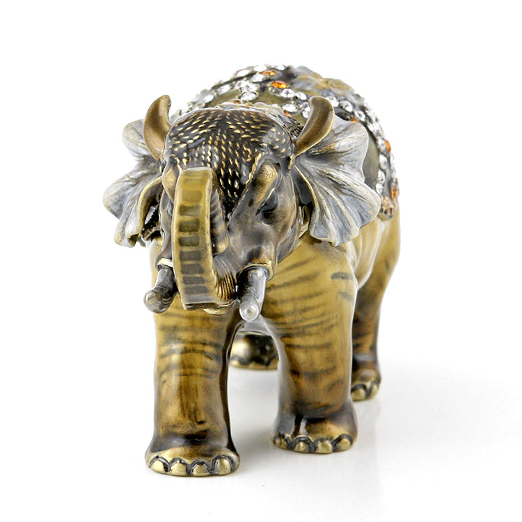 Jewelled Elephant Keepsake Box