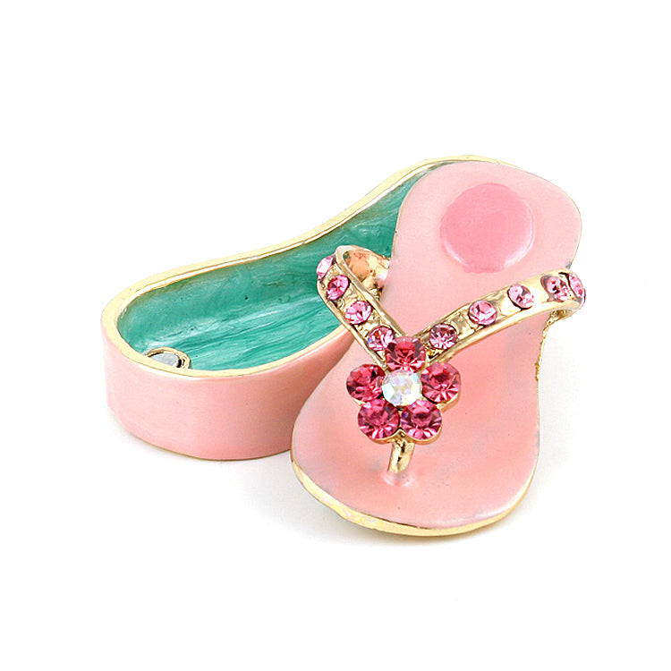 Pink Flip Flop Trinket Box