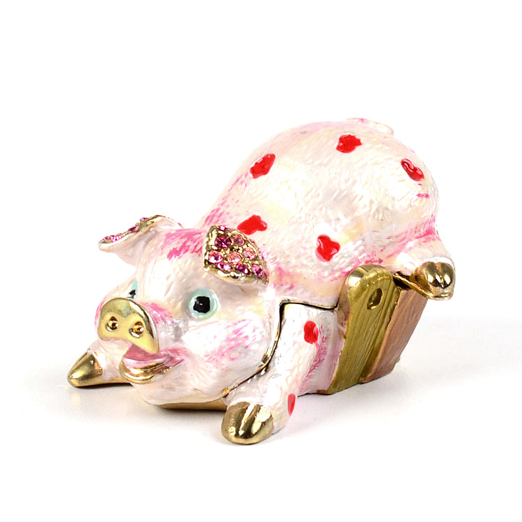 Playful Piggie Keepsake Box