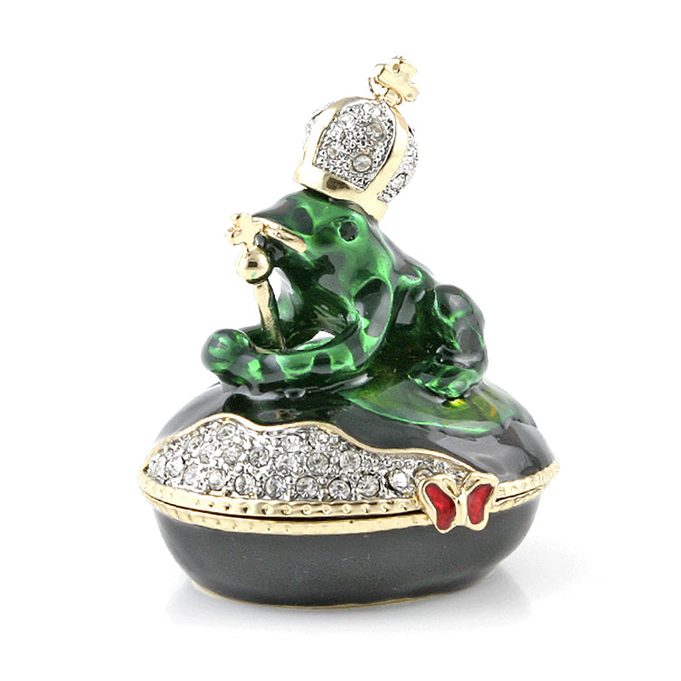 Frog Prince Jeweled Keepsake Box