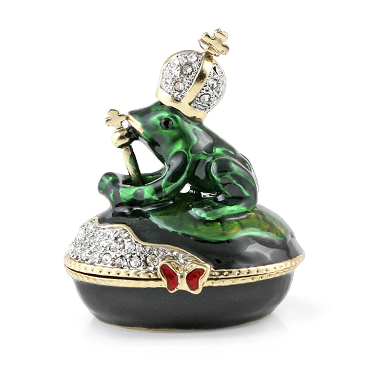 Frog Prince Jeweled Keepsake Box