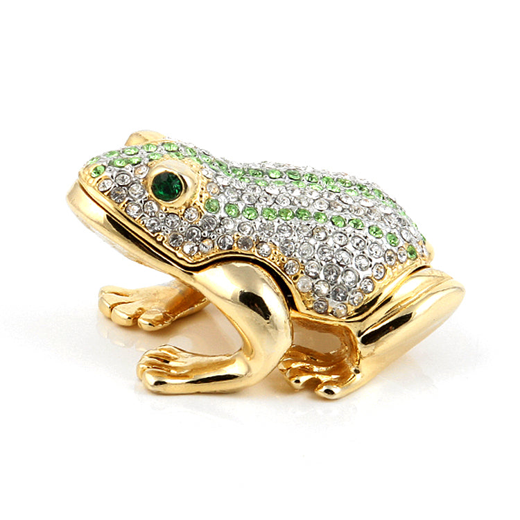Gold Plated Froggy Trinket Box