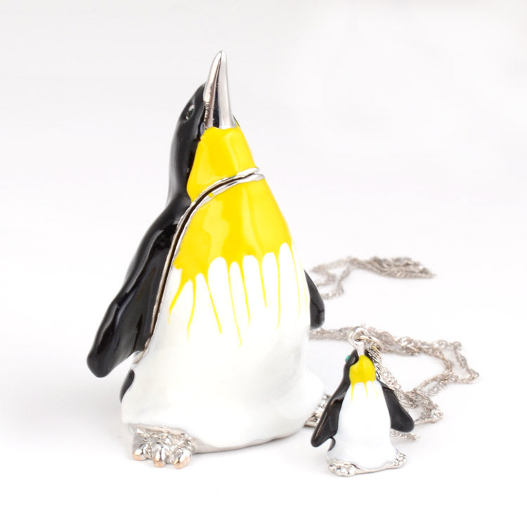 Penguin Trinket Box with Matching Pendant