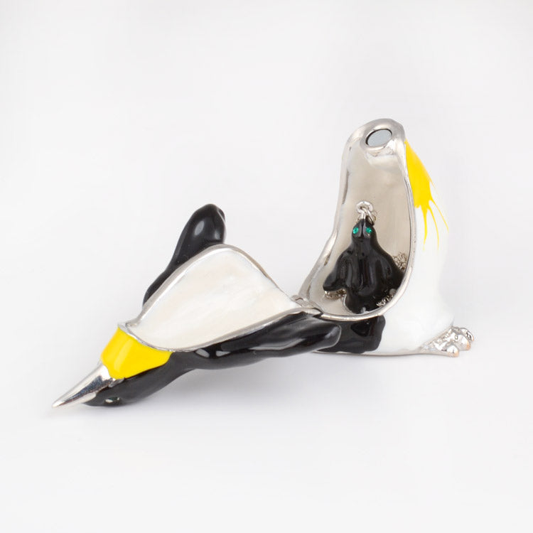 Penguin Trinket Box with Matching Pendant