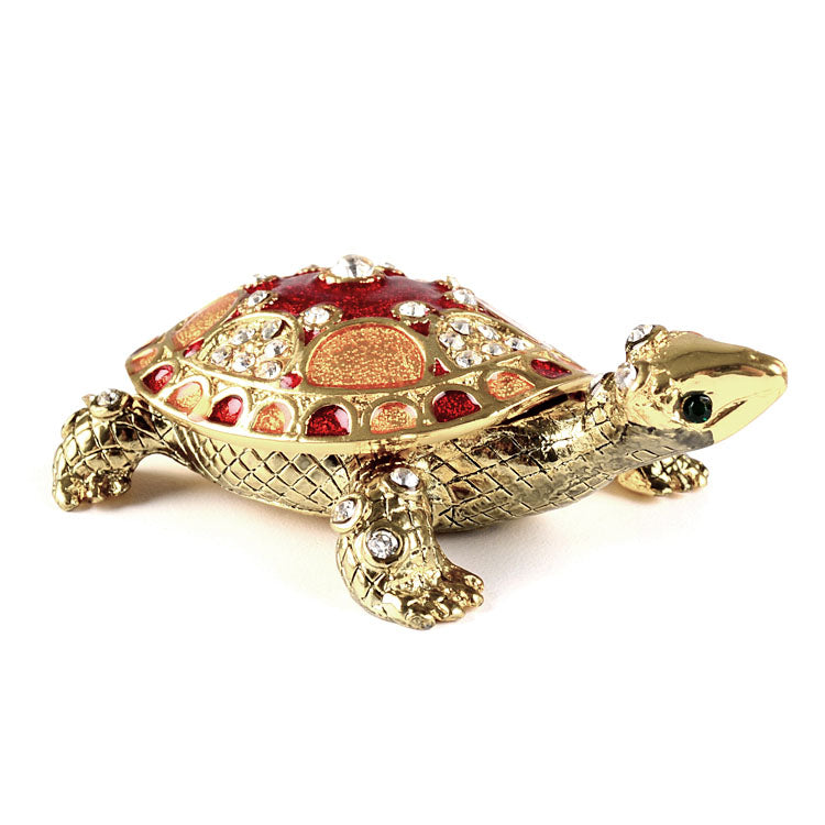 Red & Gold Turtle Trinket Box