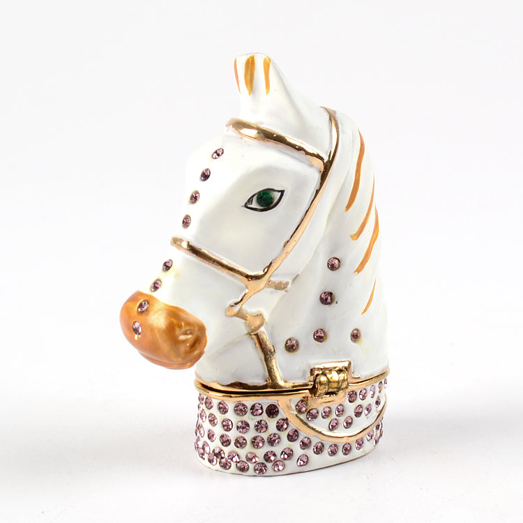 White Horse Head Trinket Box