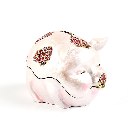 Chubby Piggy Bank Trinket Box