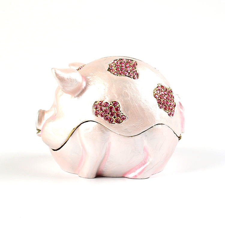Chubby Piggy Bank Trinket Box