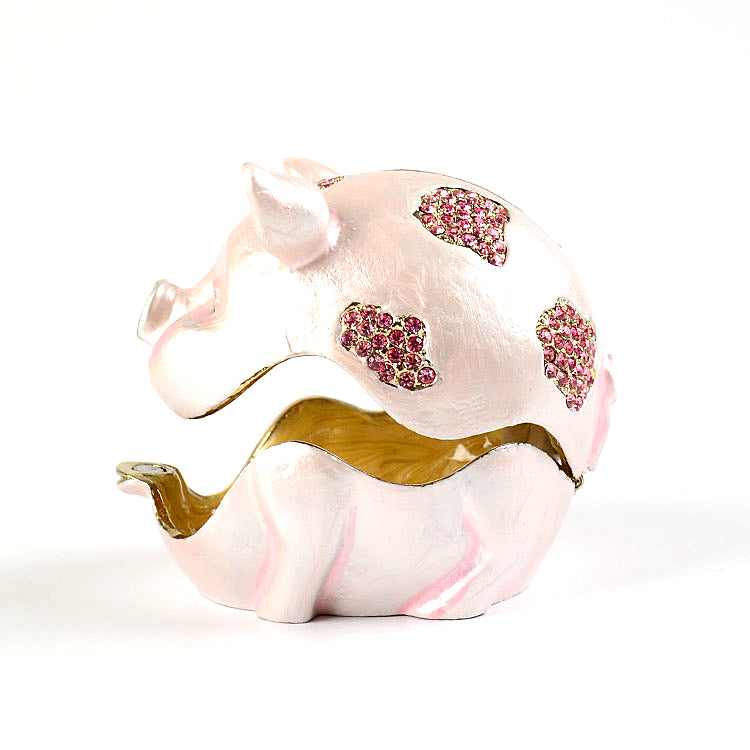 Chubby Piggy Bank Trinket Box