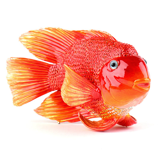 Giant Red Goldfish Trinket Box