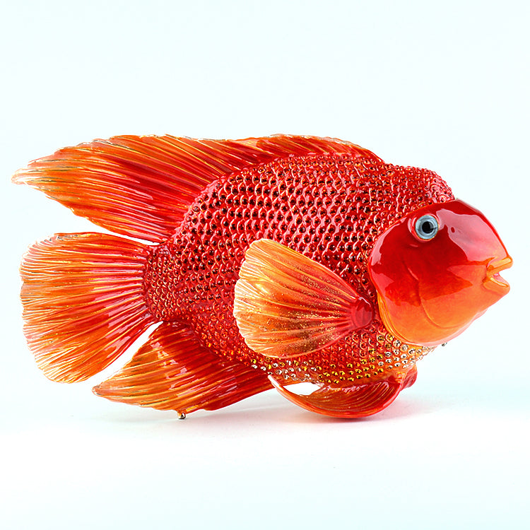 betta fish trinket box Giant Red Goldfish Trinket Box – The Russian Store