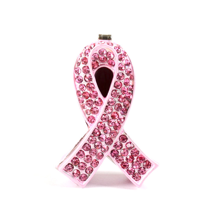 Pink Crystals Cancer Awareness Ribbon Box