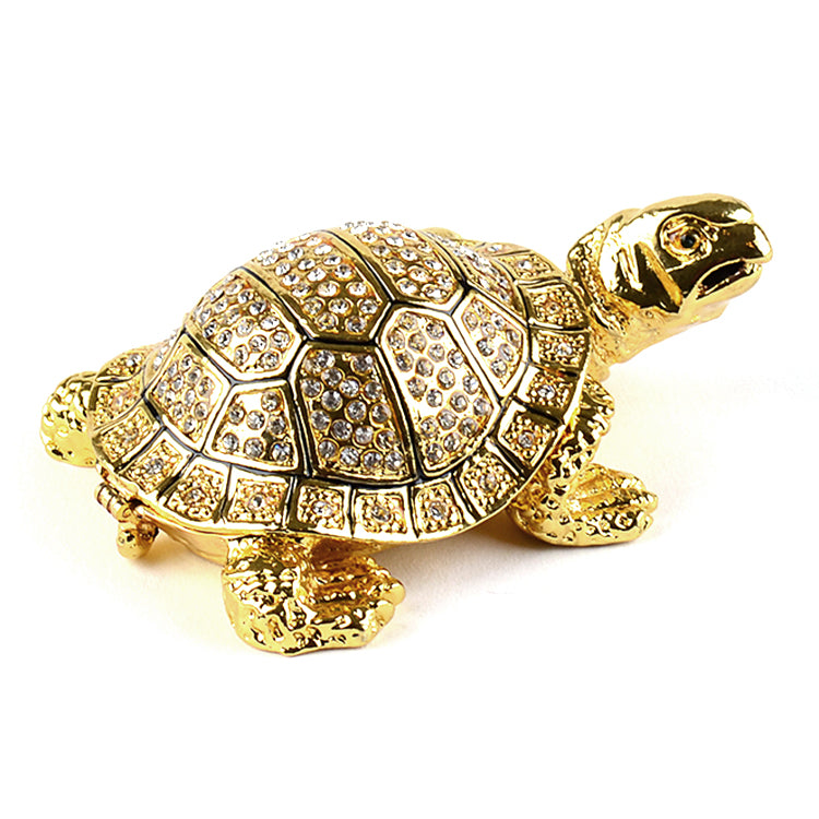 Golden Snapping Turtle Trinket Box