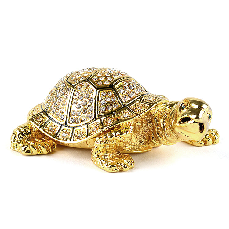 Golden Snapping Turtle Trinket Box