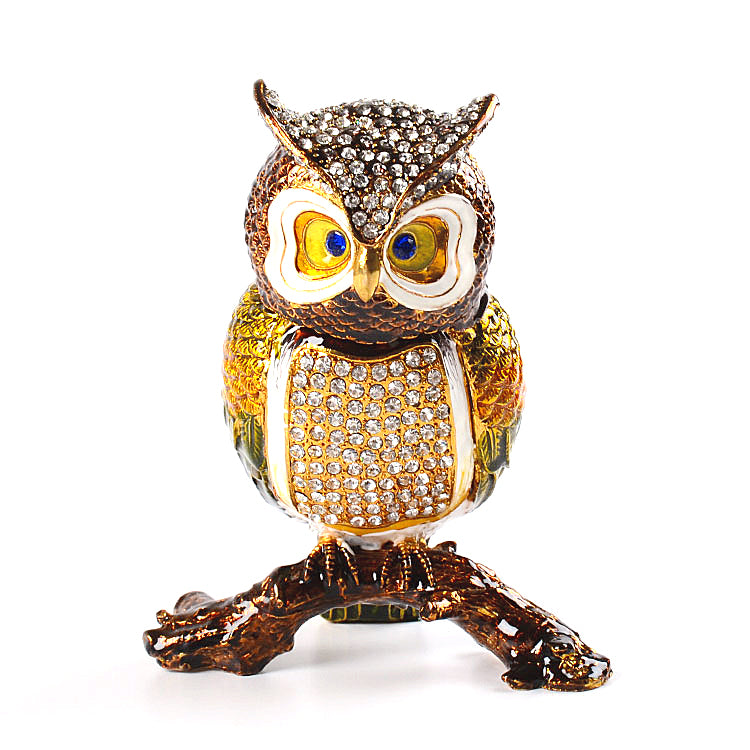 Large Owl Trinket Box
