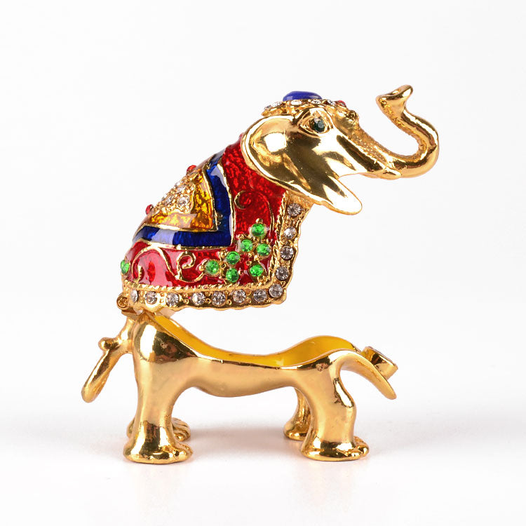 Colorful Elephant Trinket Box